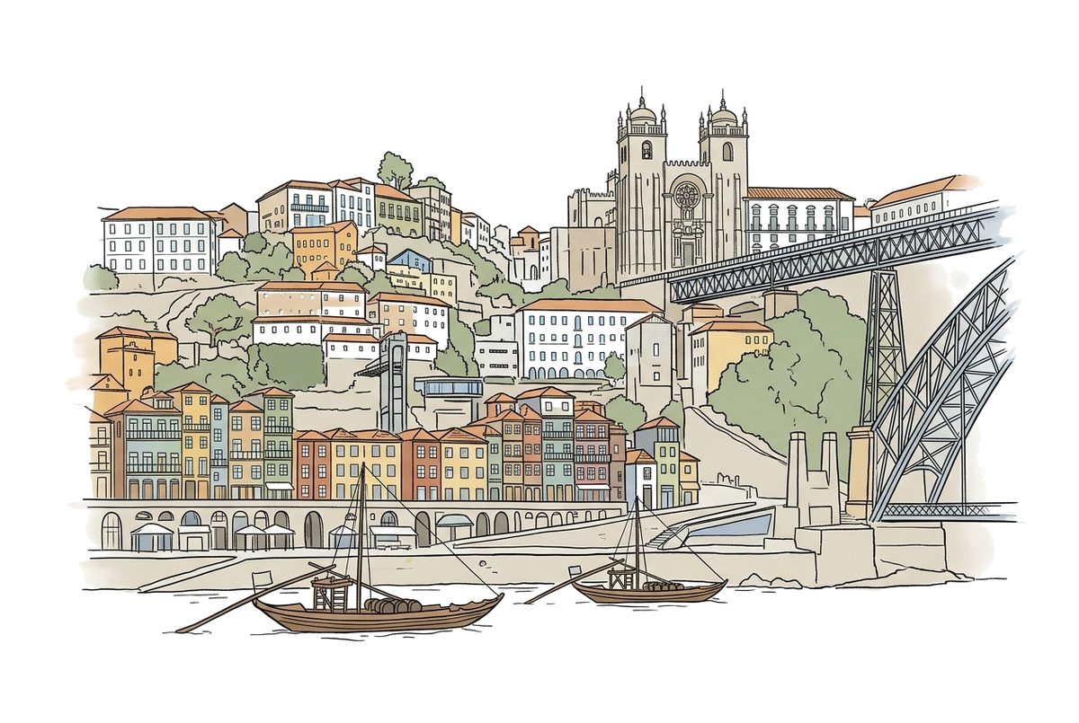 Porto vu du Douro