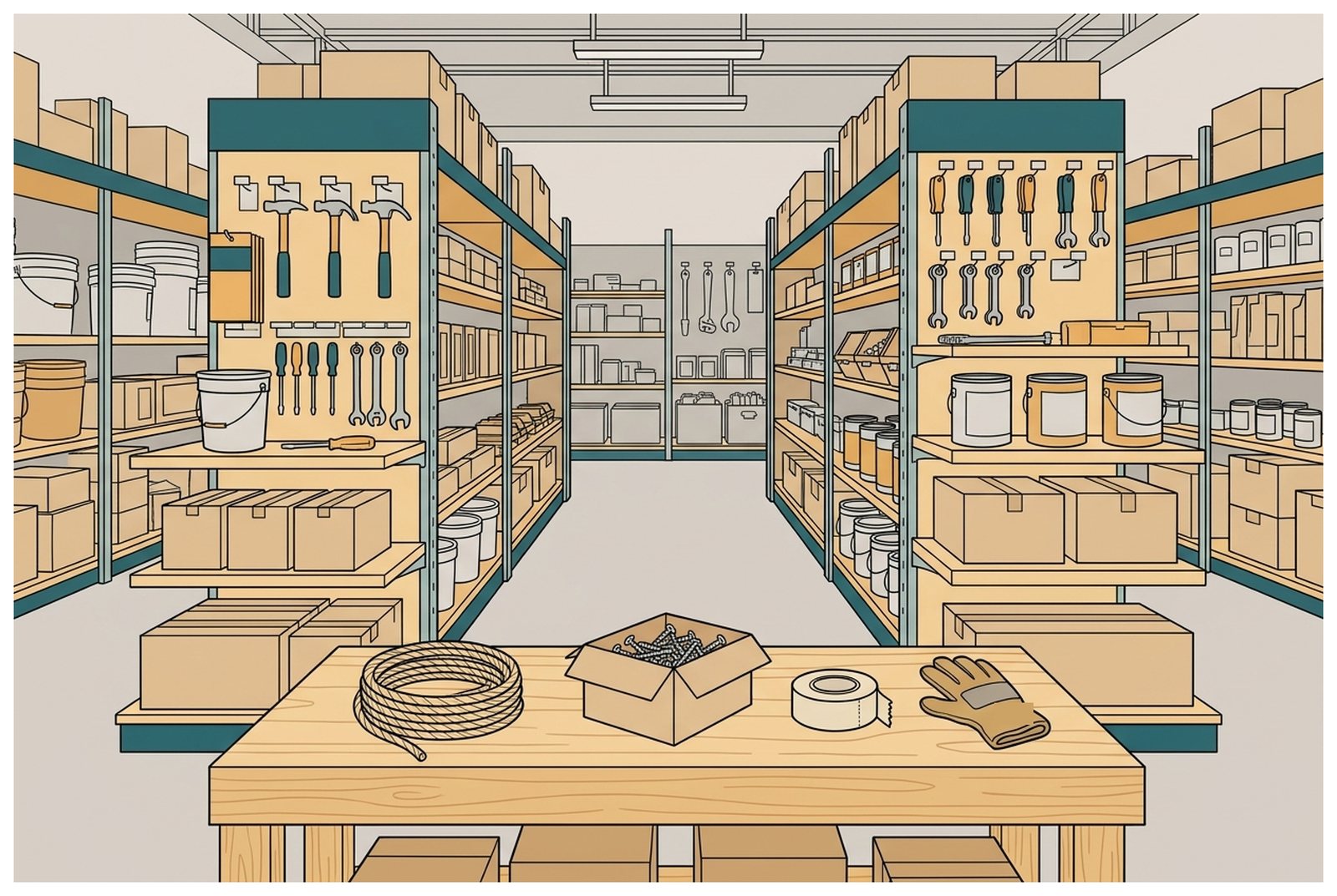 Une allée de la quincaillerie