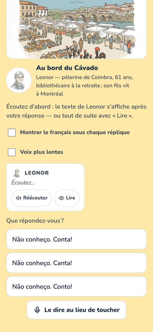 Le soir, avec Leonor