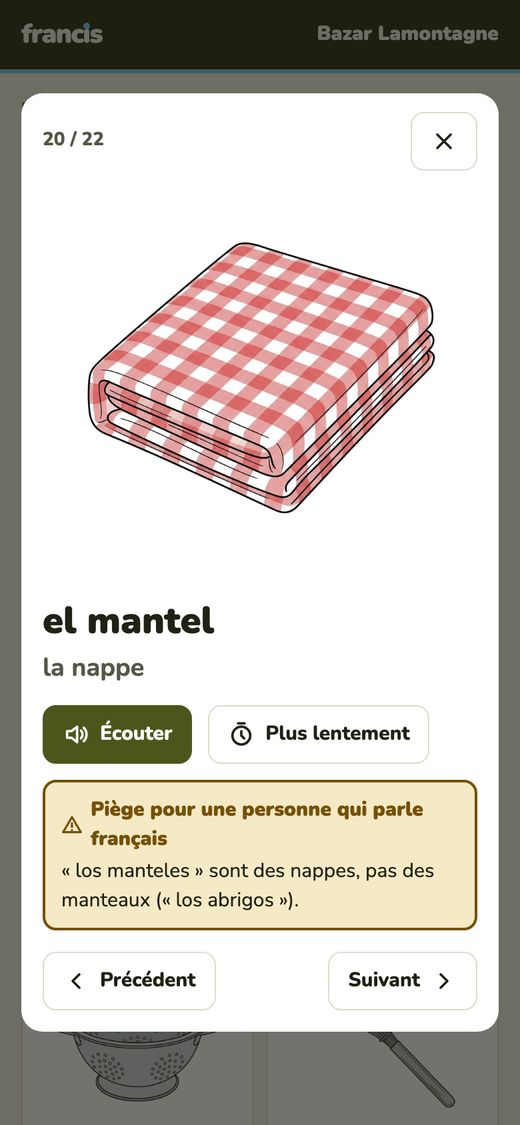 La fiche du mot