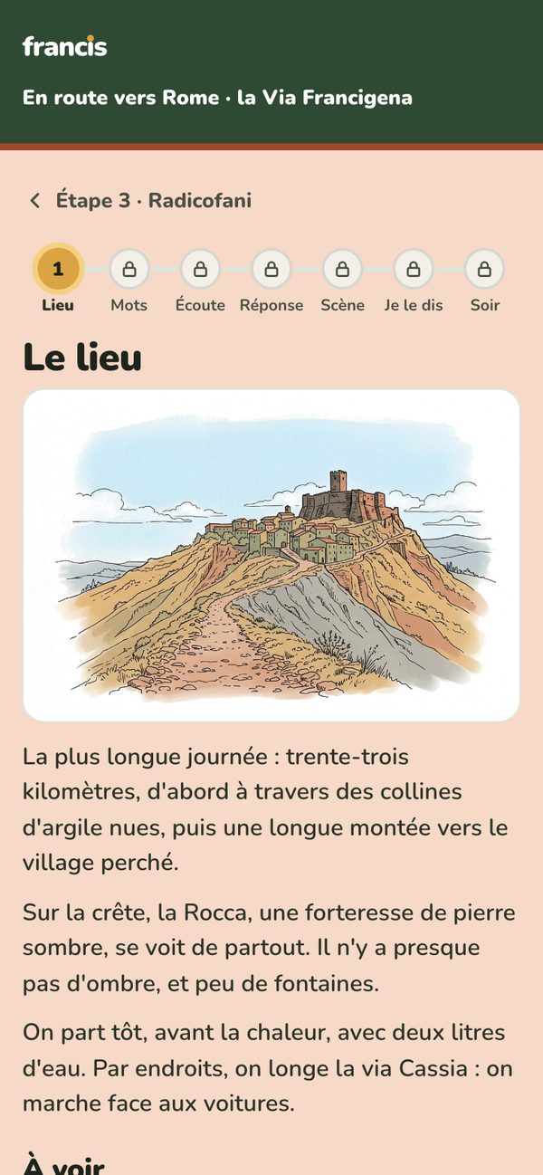 Le lieu : Radicofani