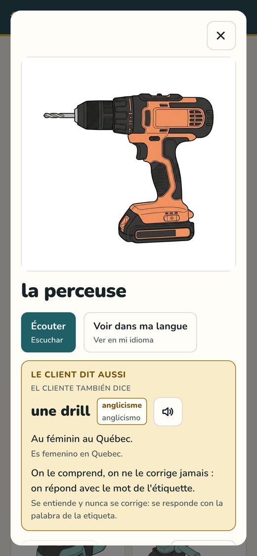 Le mot du client