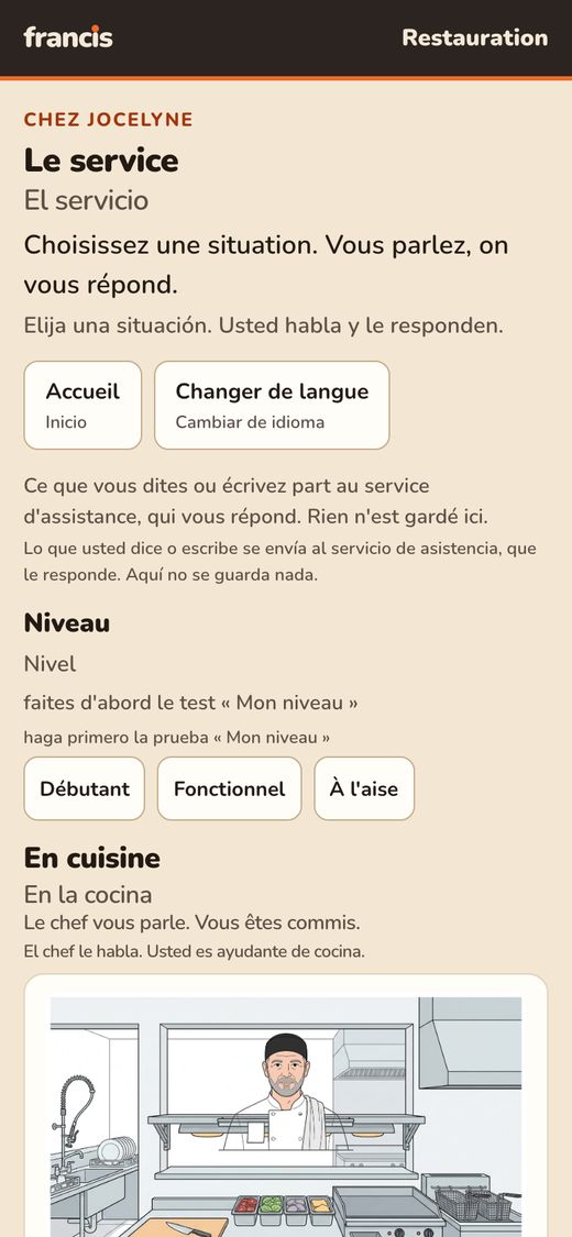 La trousse sur un téléphone
